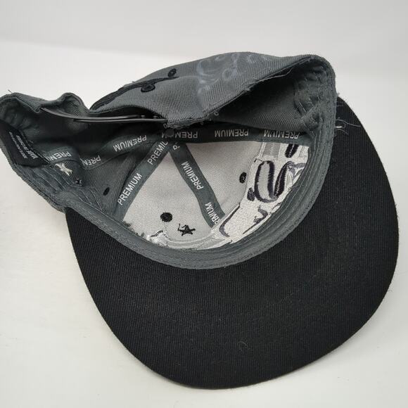 Chicago Premium Snapback Cap Gray One Size Adjustable Embroidered Vented Holes - Picture 7 of 9